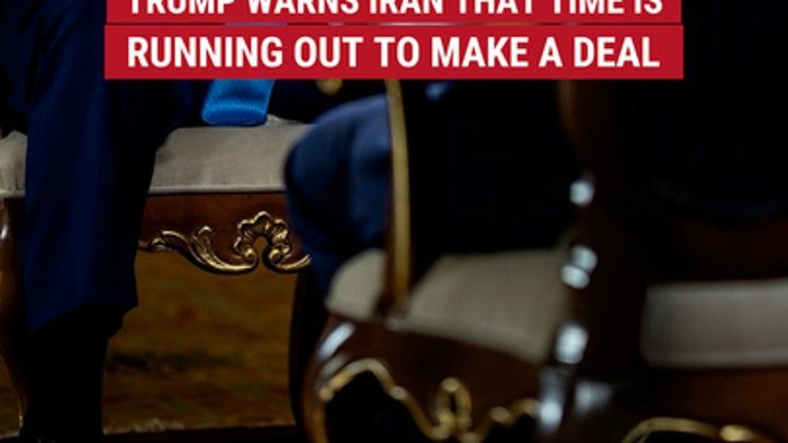 Trump warns Iran that time is running out to make a deal